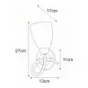 DARIO wall lamp K-JSL-6206/1W AB E14 60W Kaja