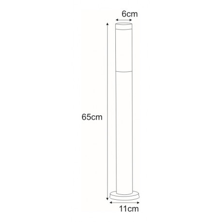 Lampa ogrodowa słupek K-LP231-650 Anika E27 Kaja