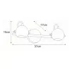 SALVA wall lamp K-8002/2 white 2xGU10 LED 3W Kaja