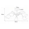 Lampa sufitowa TAURUS K-JSL-72018/5C chrom 5xE14 Kaja