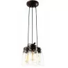 Lampa RAVEN K-8004A-3 wisząca brązowa E27 Kaja