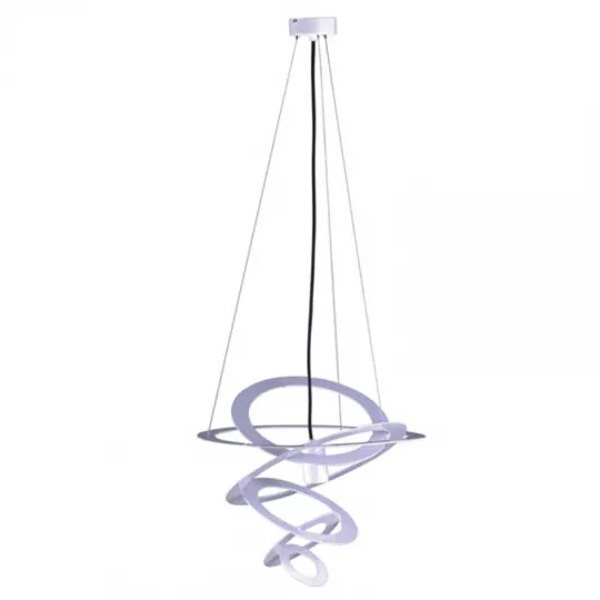 Lampa zwis KORFU K-3450  I biała czarny oplot E27 Kaja