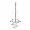 Lampa zwis KORFU K-3450  I biała czarny oplot E27 Kaja