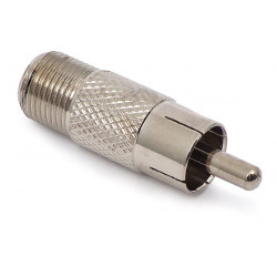 F-socket - RCA plug...