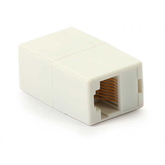 2xRJ45 socket connector white J 2208 8P8C