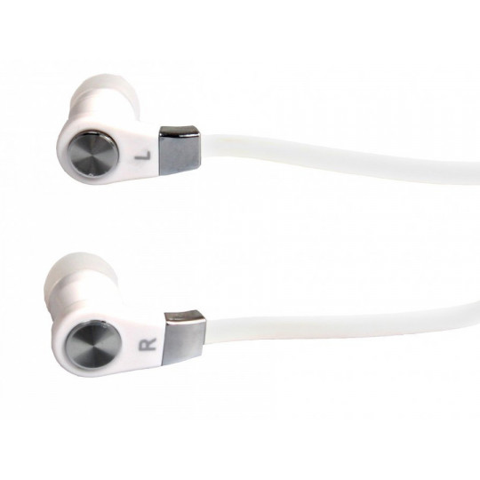 In-ear headphones with microphone DS2 white Media-Tech