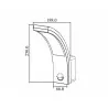 Garden wall lamp LED +PIR white MCE244 C.E.