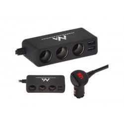 MCE117 3-Gn/2xUSB cigarette...