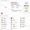 Lampa kinkiet nad lustro SALSA LED 24W chrom 4000K 03844