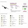 MAMBA LED 8W Black 4000K wall lamp over mirror 03883 STRUHM