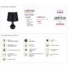 LARYSA Black E14 desk lamp 03806 Struhm