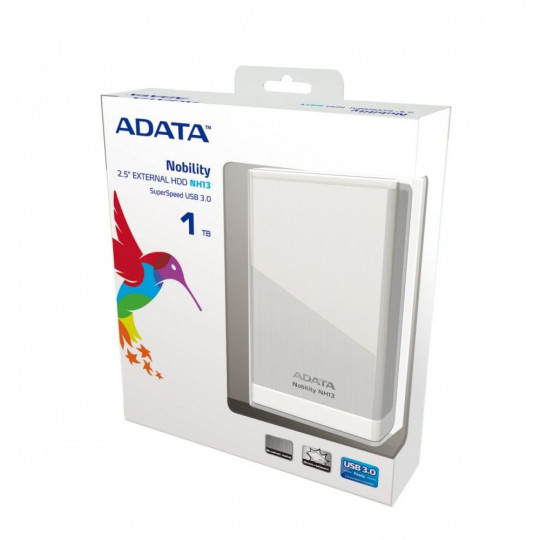ADATA 1TB NH13 silver 2.5" USB 3.0 external HDD