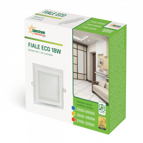 LED FIALE ECO SQUARE 18W 230V WW luminaire.