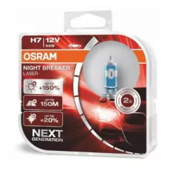 H7 12V 55W Night Breaker Laser OSRAM bulb 2pcs.