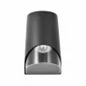 KENT-R-O garden wall lamp black GU10 312228 Polux.