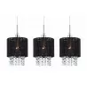ASTRA MDM1953-3 BK black 3xE14 Italux pendant lamp