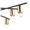 NORMANI MDM3658/6 black brown 6xE27 Italux ceiling lamp.