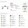 OLAF-2 GU10 LED 2x4W Struhm wall and ceiling lamp