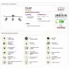 OLAF-3 GU10 LED 3x4W Struhm wall and ceiling lamp
