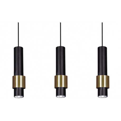 Lampa wisząca PERN III K-4717 czarny/złoty GU10 KAJA