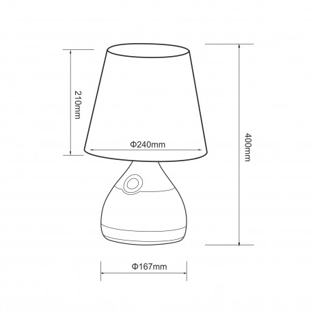 Lampka nocna LED RGB ze serownikiem 5W DIFFI Polux