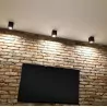 Lampa sufitowa plafon natynkowy nowoczesny HARY D czarna 03716 GU10 STRUHM