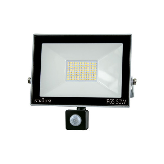Naświetlacz LED KROMA 50W +PIR 4500K grey 03607 STRUHM