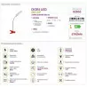 DORI LED 6W RED CLIP desk lamp 02866 struhm