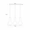 ARVI BLACK III pendant lamp K-4521 black gold Kaja