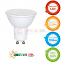 Żarówka LED GU10 1,5W 230V zimna CW SPECTRUM