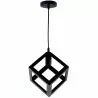 Lampa wisząca KOSTKA-0100 czarna E27 Lumiled