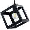Lampa wisząca KOSTKA-0100 czarna E27 Lumiled