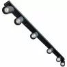 Ceiling strip lamp REFLEKTOR-0120 beam black 6xGU10 Lumiled.