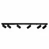 Ceiling strip lamp REFLEKTOR-0120 beam black 6xGU10 Lumiled.