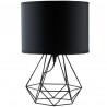 Lampa biurkowa geometryczna DRUCIANA-0165 loft czarna E27 Lumiled