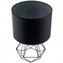 Lampa biurkowa geometryczna DRUCIANA-0165 loft czarna E27 Lumiled