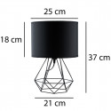 DRUCIANA-0165 loft geometric desk lamp black E27 Lumiled