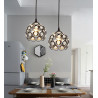 CRYSTAL-0170 wire diamond pendant lamp black E27 Lumiled