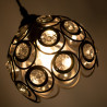 CRYSTAL-0170 wire diamond pendant lamp black E27 Lumiled