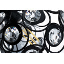 Lampa wisząca KRYSZTAŁ-0170 druciana diament czarna E27 Lumiled