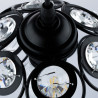 CRYSTAL-0170 wire diamond pendant lamp black E27 Lumiled