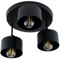 Pink gold ceiling lamp-0060 spot round black E27 Lumiled.