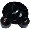 Pink gold ceiling lamp-0060 spot round black E27 Lumiled.