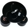 Lampa sufitowa RÓŻOWE ZŁOTO-0060 spot okrągła czarna E27 Lumiled