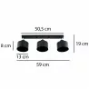 BELKA OKROGLE-0030 spot black E27 Lumiled ceiling lamp