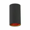 CHLOE tube plafond lamp black gold mesh luminaire SPECTRUM