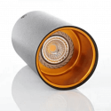 Lampa tuba CHLOE czarna złote oczko GU10 Spectrum