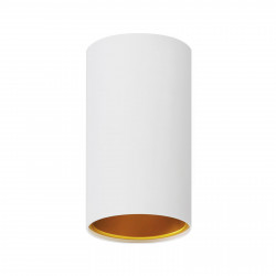 Lampa tuba CHLOE biała złote oczko GU10 Spectrum