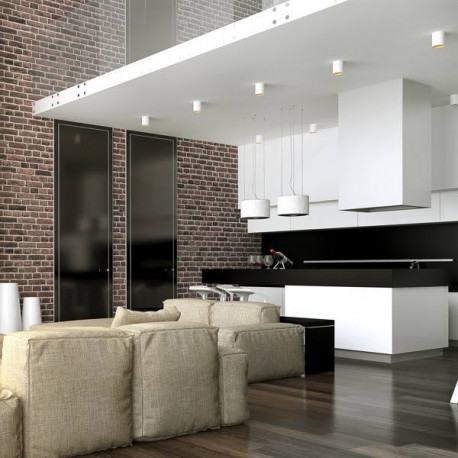 CHLOE tube lamp white gold GU10 eyelet Spectrum