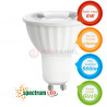 LED bulb GU10 6W 230V 45° cold CW SPECTRUM